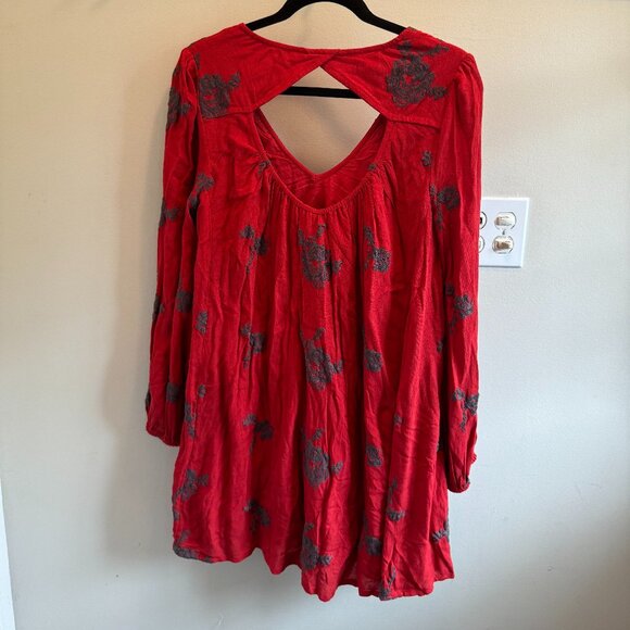 Free People - Embroidered Austin Mini Dress; Size S - Picture 3 of 7